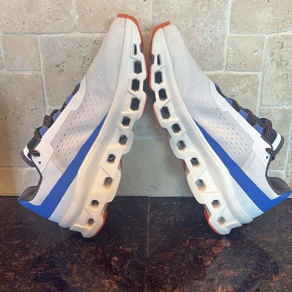 On Cloudmonster Size 10.5 Frost Cobalt Running Shoe Sneaker NEW $180 - Picture 4 of 13